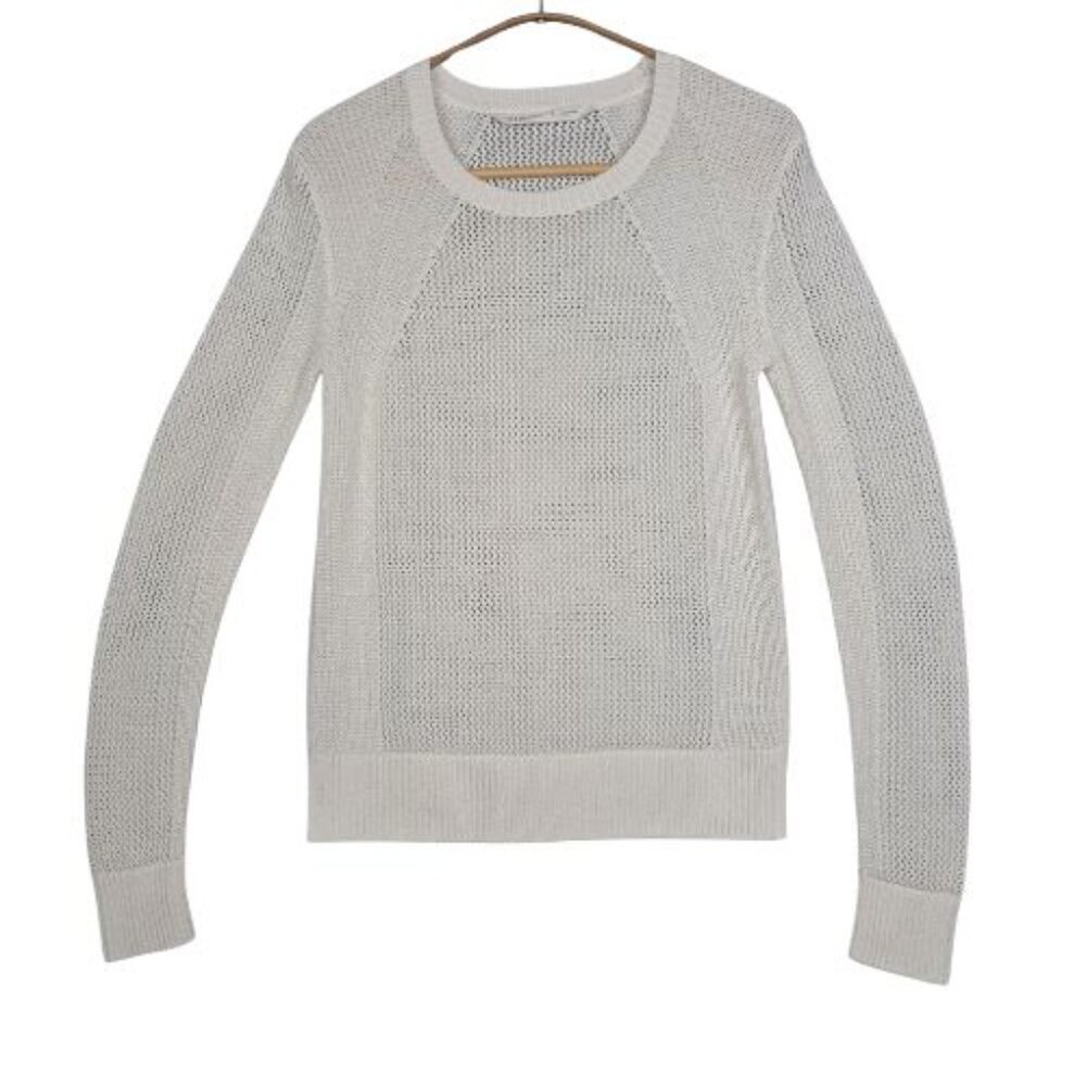 Athleta Open Knit Mesh Pullover Sweater - Picture 2 of 8